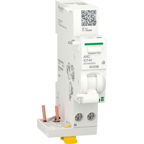 Acti9 iDT40 AFD - détecteur arc connecté pour disjoncteur idt40 1P+N 25A (A9TAA2625)