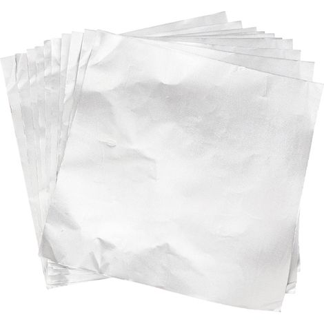100 feuilles de papier aluminium 20 x 20 cm pour emballage de chocolats de mariage (1/5)
