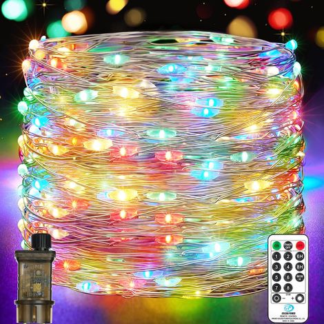 Guirlande Lumineuse Chambre, 23M 200LEDs Guirlandes Lumineuses à LED, 8 Modes Etanche avec Prise pour Décoration Intérieure Extérieure, Noël, Jardin, Anniversaire, Mariage (Blanc Chaud, Lot de 2) (1/5)