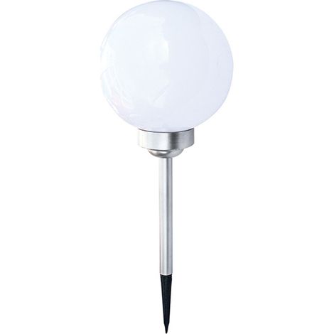 Lot 3 lampes solaires boules 20cm – Jardin LED, étanche IP44, autonomie 6-8h avec piquet