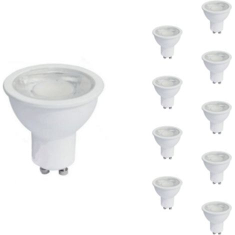 Ampoule LED GU10 8W 220V PAR16 COB (Pack de 10) - Blanc Froid 6000K - 8000K - SILAMP (1/5)
