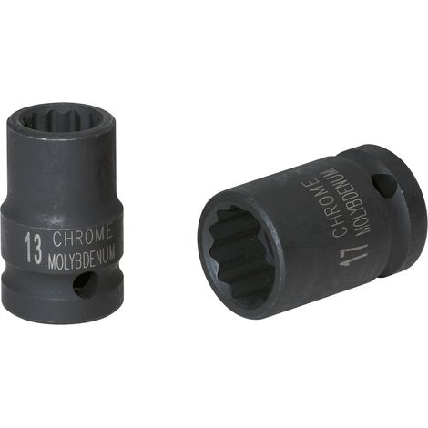 KS Tools 3/8 12-kant-Kraft-Stecknuss, kurz, 12 mm