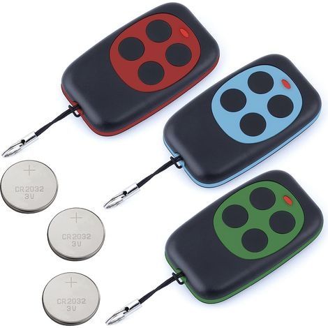 Télécommande Universelle de Portail avec fréquence 433,92 MHz pour Portail Automatique à Large Plage. Elégante télécommande à Code Fixe programmable, Pile Non Incluse (1/5)