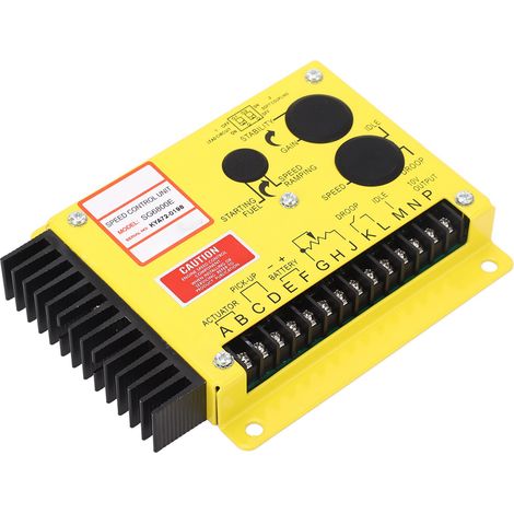 Elektronischer Drehzahlregler für Dieselmotoren, Hochleistungsplatine, Generator-Drehzahlreglerplatine 3000 U/min, DC 12 V–24 V (1/5)