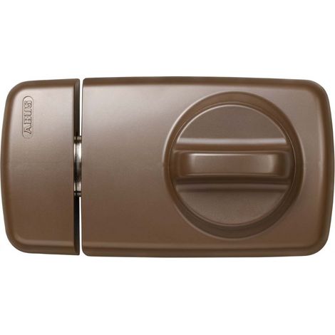 Cerrojo de puerta adicional con botón rotativo marrón - Abus 532689 7010 B
