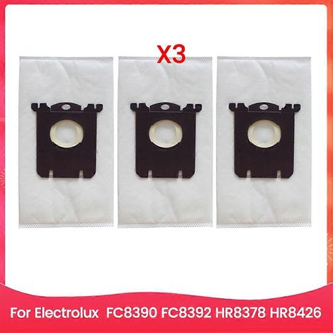 Ensemble de 3 sacs à poussière compatibles avec les aspirateurs Philips Electrolux FC8390, FC8392, HR8378 et HR8426. Accessoires de rechange (1/5)
