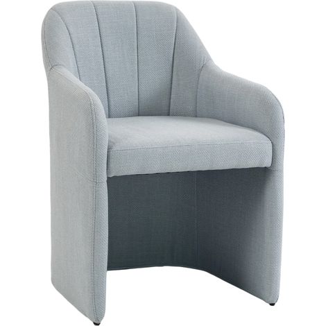 Fauteuil d'intérieur, assise douillette, 60 x 62 x 79 cm, gris (1/5)