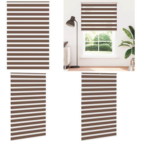 vidaXL Zebrarollo Braun 140x230 cm Stoffbreite 135,9 cm Polyester (1/5)