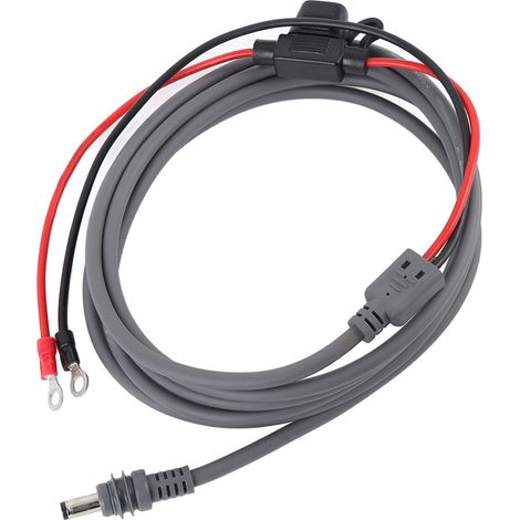 Câble d'alimentation CC pour satellite 2m, cosse circulaire, boîtier fusible 30A, fil 18AWG, cordon DC pour mini récepteur (1/5)