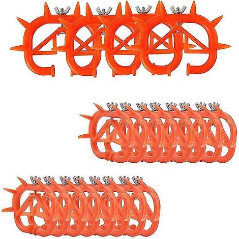 20pcs Set Cow Nose Rings Farm Livestock Animal Weaners Red Plastic Weaning Tools for Calf Cattle Prevention (1/5)