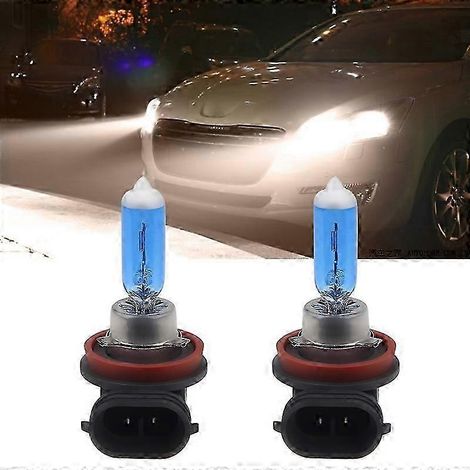 Urbanroad Lot de 2 ampoules antibrouillard H11 12 V 55 W 6000 K halogènes blanches pour voiture (1/5)
