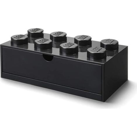 Caja Lego庐 con caj贸n, ocho piezas, negra (1/4)