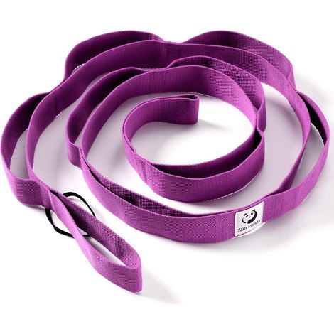 Sangle de Yoga,Sangle d'Exercice avec 10 Boucles pour étirement et Stretching, Bandes Yoga Idéal pour Yoga, Fitness, Pilates (1/5)