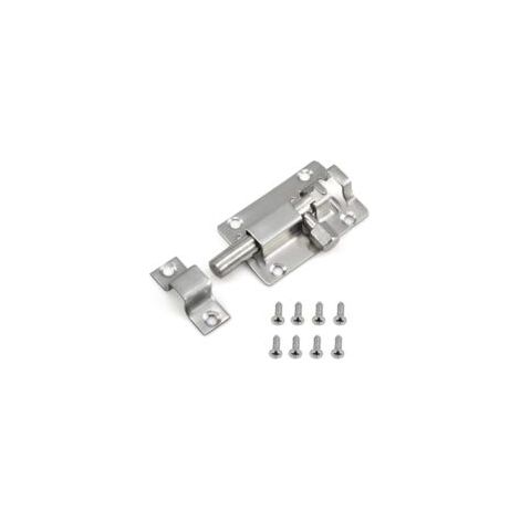 Verrou coulissant simple de 50 mm pour porte de toilettes/loquet/loquet-Crezuo