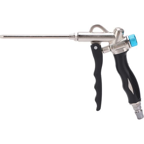 Stabile 2-Wege-Luftpistole mit verlängerter Düse für maximale Blasenbildung bei 150 Psi für Wartungsarbeiter. (1/5)