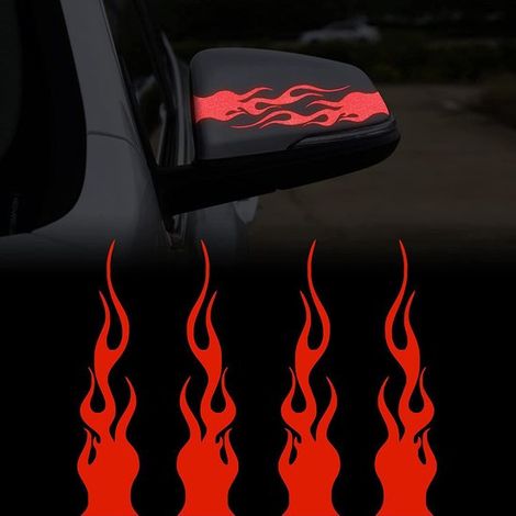 Pegatinas para coche,pegatina para coche,pegatina para coche para decoración,decoración de coche,decoración de coche,1513cm,4 pares,Rojo (1/5)