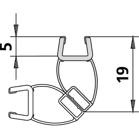Kermi 6025701 1236 1x barre magnétique