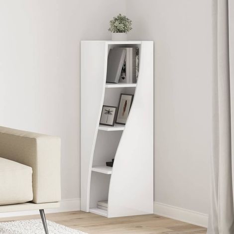 vidaXL Meuble d'angle 32x32x102cm Bois d'ingénierie