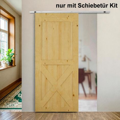 Quincaillerie moderne pour portes coulissantes, kit de montage complet, système de porte coulissante de haute qualité (uniquement avec kit pour porte coulissante) (1/5)
