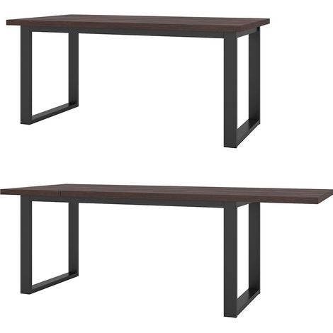Mesa extensible para comedor MILO 170-220, color roble oscuro (1/5)