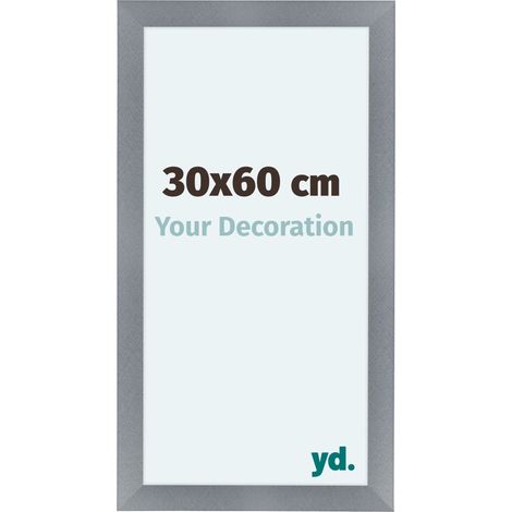 yd. - Cadre photo 30x60 - Aluminium Brosse - MDF - Como (1/5)