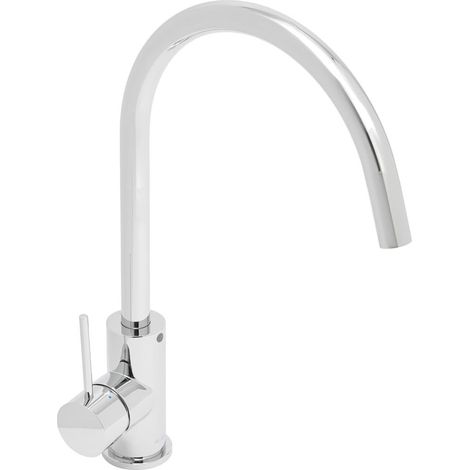 Swiss Aqua Technologies Miscelatore da cucina Aurum 36,3 cm con leva e braccio girevole, cromo lucido (SATBAUR280CR) (1/5)