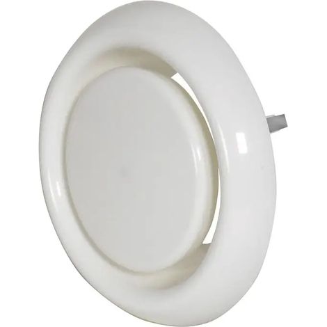 Fränkische Válvula plato Imp./Ext. profi-air DN 125 blanca de plástico con muelle, 78312630