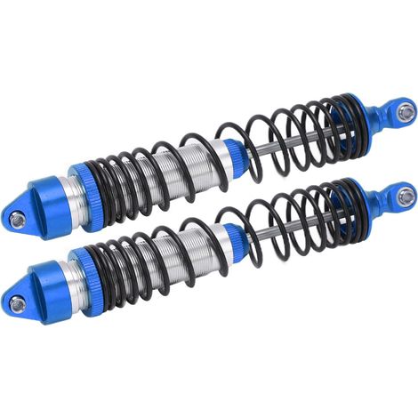2 Pièces Amortisseurs RC en Alliage d'Aluminium Bleu Foncé, Kit de Rechange pour Traxxas UDR, Suspension pour Voiture Télécommandée (1/5)