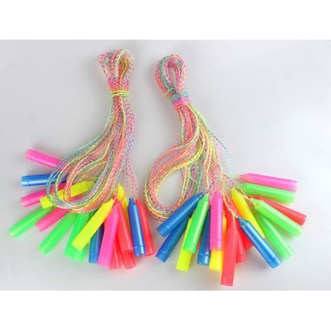 Corde à sauter pour enfants - Blanc - Fitness - Longueur réglable - Poignée antidérapante (1/4)