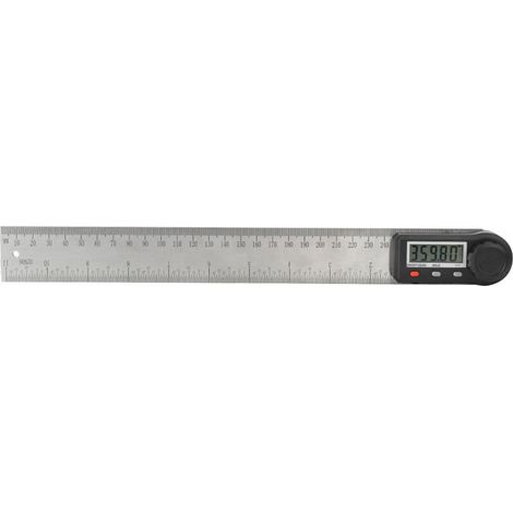 2-in-1 electronic angle meter with 0-360° digital display, multi-function ruler for woodworking (300 mm) (1/5)