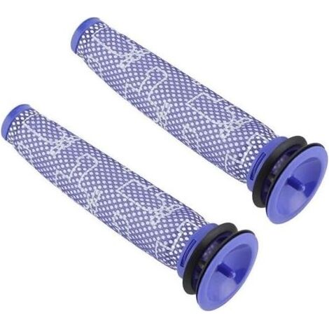 Pair 2 Pièces Filtre D'aspirateur, Filtre Dyson V8 Aspirateur V6 Mattress Remplace Filtres Moteur Pré-Lavable pour V6 V7 V8DC61 DC58 DC59 (1/5)