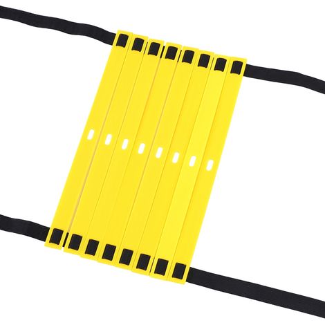Échelle d'agilité extensible en plastique de 4 m et 8 barreaux pour l'entraînement de vitesse et de fitness des pieds au football (soccer). (1/5)