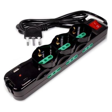 Tecnoware Power Systems Steckdosenleiste Power Cleaner schwarz