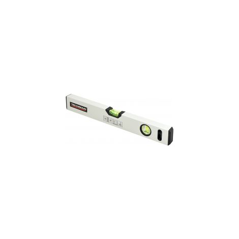 Verstärkte Aluminium-Rohrwasserwaage 500 mm, 2 Libellen: 180° und 90° TECHMAN