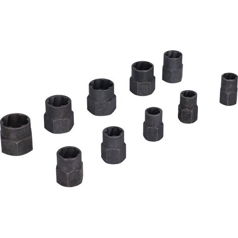 10 Pièces Extracteur de Vis Cassées Démonteur Hexagonal Outillage Industriel pour Réparation Haute Qualité (1/5)