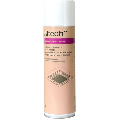 mousse nettoyante - pour climatisation et bouches - multi-usages - 500 ml - altech 4209459