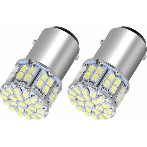 PièCes SéRies 6000K Blanc 1157 50SMD Frein de Queue LED LumièRes Ampoule BAY15D 12V