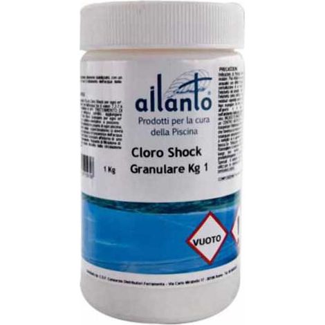 Chlore granulaire dicloro 1 kg pour désinfection de piscines et surfaces