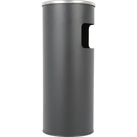 Mülleimer Standaschenbecher \Ascher für draußen Mülleimer mit Aschenbecher Abfalleimer mit Inneneimer 25x60cm (1/5)