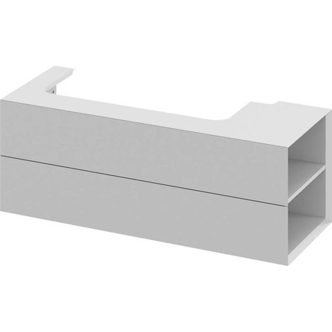 Ravak Lite - Waschtischunterschrank 120x45x43 cm, 2 Schubladen, Smoke Grey X000001895 (1/4)