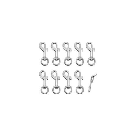 8 Pièces Mousqueton Pivotant, Mousqueton Laisse Chien Et Chat, Mousqueton Porte Clés Clip à Ressort De Déclenchement Crochets Avec Emerillon Crochets Avec Emerillon Pour Collier Pour Chien (1/5)