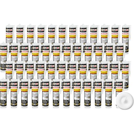 IsolBau Weiße Acrylfarbe Maleracryl 48 x 300 ml
