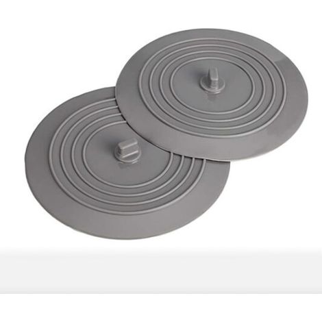 Bouchon d'évier rond en silicone alimentaire, lot de 2 (1/5)
