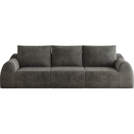 Modulares Sofa Ohne Gestell, Hochelastischer Schaum, Chenille-Bezug, Dunkelgrau (1/5)