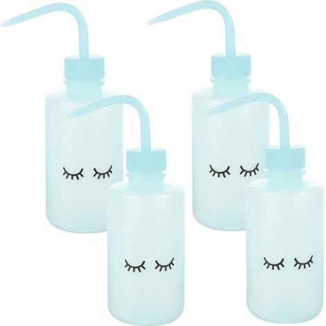Lot de 4 flacons pour le lavage des cils, flacons portables pour plantes, flacons souples pour l'eau des fleurs-17X9.5CM-Sky-blue