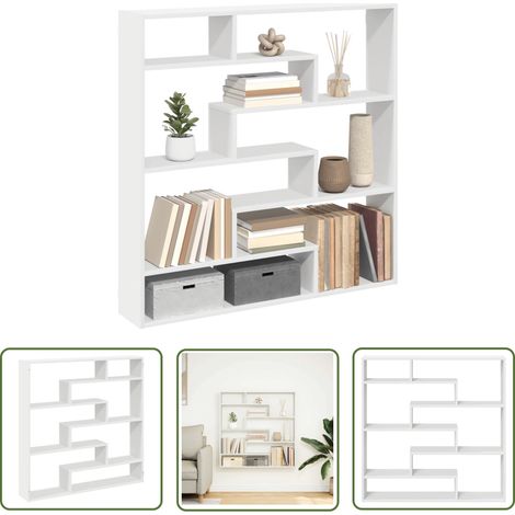 vidaXL Würfelregal 7 Fächer Weiß Holzwerkstoff (1/5)