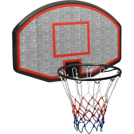 vidaXL Basketball Backboard Black 90x60x2 cm Polyethene