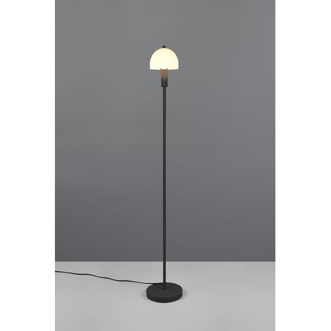 Lampadaire de sol minimaliste noir en métal et verre 1x E14 10W GLENN RL (1/3)