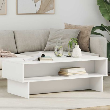 Couchtisch Weiß 100 x 46 x 35 cm Holzwerkstoff