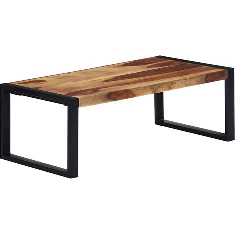 vidaXL Table basse 110x60x40 cm Bois massif (1/5)